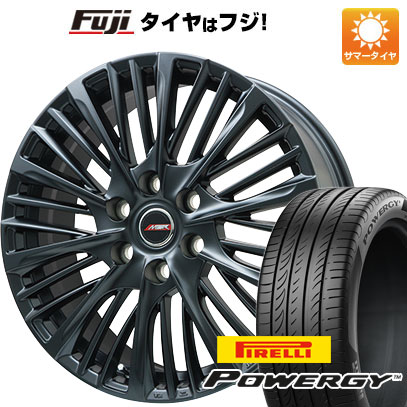 【新品国産5穴114.3車】 夏タイヤ ホイール4本セット 225/40R19 ピレリ パワジー プレミックス MER-X(マットブラック) 19インチ(送料無料)