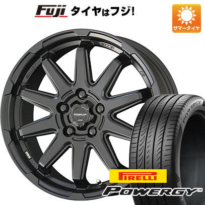 【新品国産5穴114.3車】 夏タイヤ ホイール4本セット 215/60R17 ピレリ パワジー 共豊 サーキュラー C10S 17インチ(送料無料) サマータイヤ