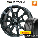 【新品国産5穴114.3車】 夏タイヤ ホイール4本セット 225/60R18 ピレリ パワジー ビッグウエイ B-LUGNAS BRD(マットブラック) 18インチ(送料無料) サマータイヤ