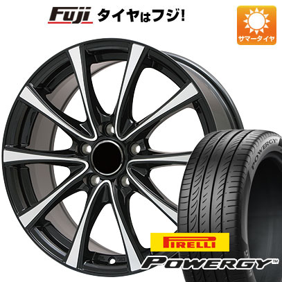 【新品国産4穴100車】 夏タイヤ ホイール4本セット 195/55R16 ピレリ パワジー ブランドル KF25BP 16インチ(送料無料)