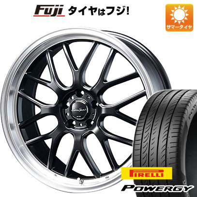 【新品国産車用5穴114.3】 夏タイヤ ホイール4本セット 215/45R18 ピレリ パワジー ブレスト ユーロスポーツ タイプ805 セミグロスブラック 18インチ(送料無料)