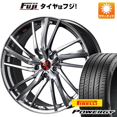 【新品国産5穴114.3車】 夏タイヤ ホイール4本セット 225/40R19 ピレリ パワジー プレミックス ドルチェ3x5(ハイパーシルバーポリッシュ) 19インチ(送料無料)