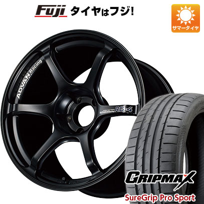 【新品国産車用5穴100】 夏タイヤ ホイール4本セット 225/40R18 グリップマックス シュアグリップ PRO SPORT BSW（限定） ヨコハマ アドバンレーシング RG4 18インチ(送料無料)