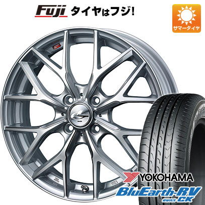 【パンク保証付き】【新品 軽自動車】ハスラー デリカミニ(4WD) 夏タイヤ ホイール4本セット 165/60R15 ヨコハマ ブルーアース RV-03CK WEDS ウェッズ レオニス MX 15インチ(送料無料) サマータイヤ