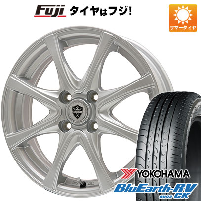 【パンク保証付き】【新品 軽自動車】エブリイワゴン 夏タイヤ ホイール4本セット 165/60R14 ヨコハマ ブルーアース RV-03CK エルベ エステローザ FSV 14インチ(送料無料) サマータイヤ