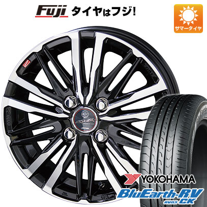 【パンク保証付き】【新品 軽自動車】ハスラー デリカミニ(4WD) 夏タイヤ ホイール4本セット 165/60R15 ヨコハマ ブルーアース RV-03CK 共豊 スマック クレスト 15インチ(送料無料) サマータイヤ