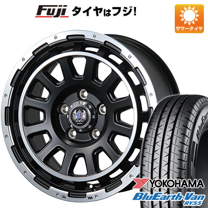 樂天商城 - 【新品】キャラバン 夏タイヤ ホイール4本セット 195/80R15 107/105N ヨコハマ ブルーアース Van RY55 ブレスト バーンズテック DHストリーム 6J 15インチ(送料無料)