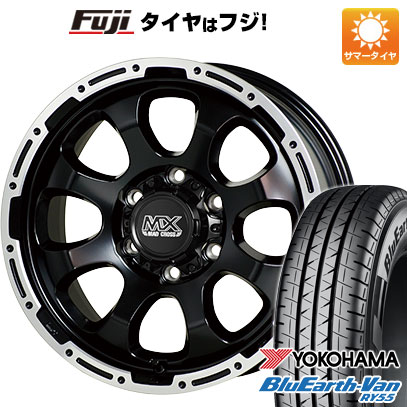 【新品】キャラバン 夏タイヤ ホイール4本セット 195/80R15 107/105N ヨコハマ ブルーアース Van RY55 ホットスタッフ マッドクロス グレイス 6J 15インチ(送料無料)