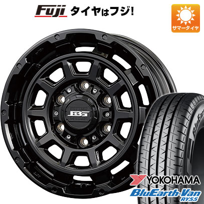【新品】ハイエース200系 夏タイヤ ホイール4本セット 195/80R15 107/105N ヨコハマ ブルーアース Van RY55 コーセイ ボトムガルシア ディグレ 6J 15インチ(送料無料)