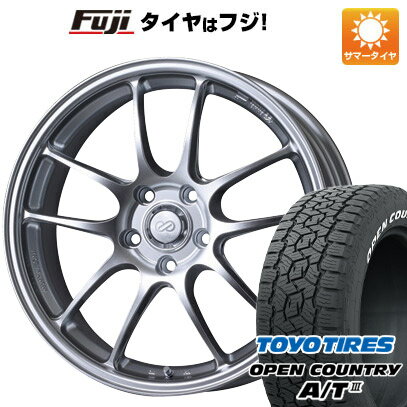 5/20限定!エントリーでポイント最大27倍!  夏タイヤ ホイール4本セット 225/65R17 トーヨー オープンカントリー A/T III RWL/RBL エンケイ PF01 17インチ(送料無料)