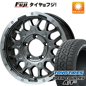 5/1限定!エントリーでポイント最大30倍! 【新品】ジムニー 夏タイヤ ホイール4本セット 175/80R16 トーヨー オープンカントリー A/T III RWL/RBL レアマイスター LMG MS-9W ガンメタリムポリッシュ 16インチ(送料無料)