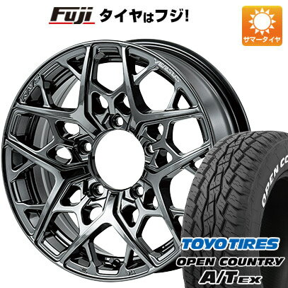 6/5限定!エントリーでポイント最大44倍! 【新品】ジムニーシエラ 夏タイヤ ホイール4本セット 215/70R16 トーヨー オープンカントリー A/T EX レイズ VERSUS VV25MX 16インチ(送料無料)