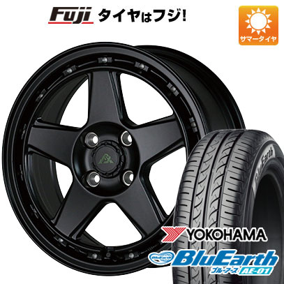 【新品国産4穴100車】 夏タイヤ ホイール4本セット 185/55R15 ヨコハマ ブルーアース AE-01 アルジェノン フェニーチェ クロスXC5 15インチ(送料無料) サマータイヤ