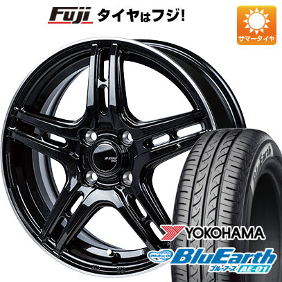 【新品国産4穴100車】 夏タイヤ ホイール4本セット 185/55R15 ヨコハマ ブルーアース AE-01 モンツァ JPスタイル R52 15インチ(送料無料) サマータイヤ