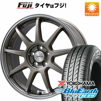 【新品国産車用5穴114.3】 夏タイヤ ホイール4本セット 205/60R16 ヨコハマ ブルーアース AE-01F レアマイスター LMスポーツLM-QR ブロンズ/ラインポリッシュ 16インチ(送料無料)