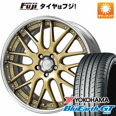 【新品国産車用5穴100】 夏タイヤ ホイール4本セット 225/35R19 ヨコハマ ブルーアース GT AE51 WORK ワーク ランベック LM1 19インチ(送料無料)