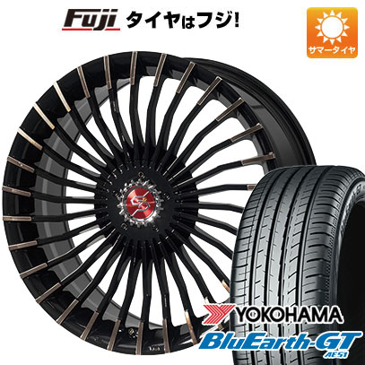 【新品国産5穴100車】 夏タイヤ ホイール4本セット 225/35R19 ヨコハマ ブルーアース GT AE51 プレミックス グラッパ f30 (ブロンズクリア) 19インチ(送料無料) サマータイヤ