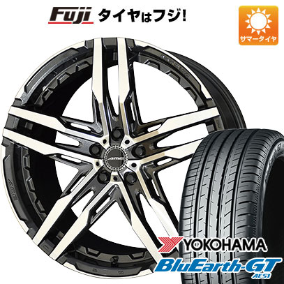 【新品国産車用5穴100】 夏タイヤ ホイール4本セット 225/35R19 ヨコハマ ブルーアース GT AE51 共豊 シャレン RG 19インチ(送料無料)