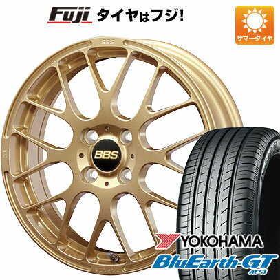 【新品国産4穴100車】 夏タイヤ ホイール4本セット 185/55R15 ヨコハマ ブルーアース GT AE51 BBS JAPAN RP 15インチ(送料無料) サマータイヤ