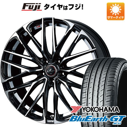 【新品国産車用5穴114.3】 夏タイヤ ホイール4本セット 215/50R17 ヨコハマ ブルーアース GT AE51 WEDS ウェッズ レオニス SK 17インチ(送料無料)