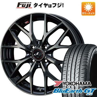 【新品国産4穴100車】 夏タイヤ ホイール4本セット 185/55R15 ヨコハマ ブルーアース GT AE51 WEDS ウェッズ レオニス MX 15インチ(送料無料) サマータイヤ