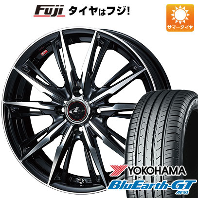 【新品国産4穴100車】 夏タイヤ ホイール4本セット 185/55R15 ヨコハマ ブルーアース GT AE51 ウェッズ レオニス GX 15インチ(送料無料)