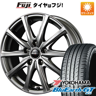 【新品国産5穴114.3車】 夏タイヤ ホイール4本セット 205/50R17 ヨコハマ ブルーアース GT AE51 MID ユーロスピード V25 17インチ(送料無料)