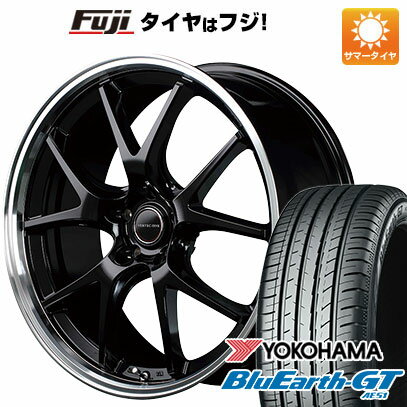 【新品国産5穴114.3車】 夏タイヤ ホイール4本セット 215/45R18 ヨコハマ ブルーアース GT AE51 MID ヴァーテックワン エグゼ5 18インチ(送料無料)