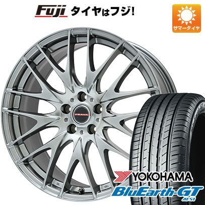 【新品】シエンタ 2022- 夏タイヤ ホイール4本セット 205/45R17 ヨコハマ ブルーアース GT AE51 ビッグウエイ レイシーン プラバ9M(クロームハイパーシルバー) 17インチ(送料無料)