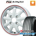 N-BOX タント スペーシア 夏タイヤ ホイール4本セット 165/55R15 ヨコハマ ブルーアース GT AE51 ブランドルライン ストレンジャーKST-9改(ホワイトレッドライン) 15インチ(送料無料)