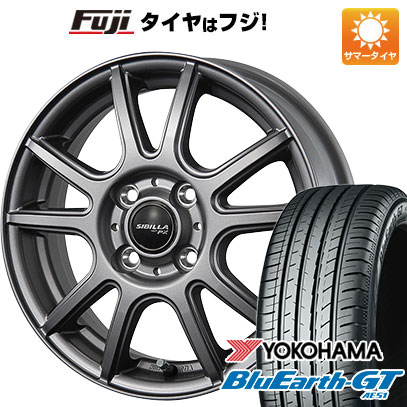 【新品国産4穴100車】 夏タイヤ ホイール4本セット 185/55R15 ヨコハマ ブルーアース GT AE51 トピー シビラ NEXT PX 15インチ(送料無料)