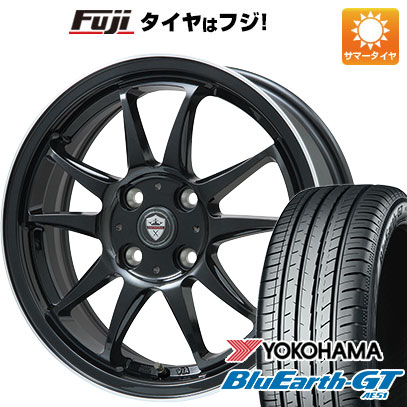 【新品国産4穴100車】 夏タイヤ ホイール4本セット 185/55R15 ヨコハマ ブルーアース GT AE51 ブランドル KF28B 15インチ(送料無料) サマータイヤ
