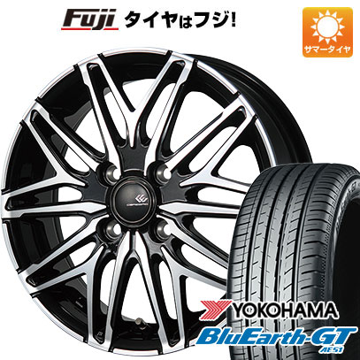 【新品国産4穴100車】 夏タイヤ ホイール4本セット 185/55R15 ヨコハマ ブルーアース GT AE51 トピー セレブロ WA45 15インチ(送料無料)