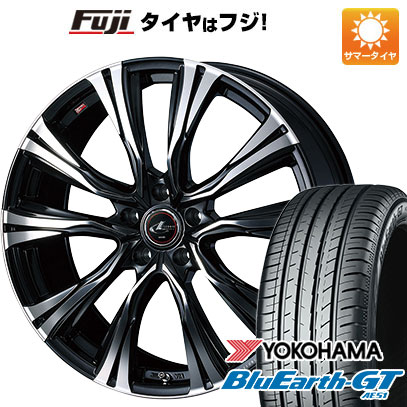 【新品国産5穴114.3車】 夏タイヤ ホイール4本セット 225/45R18 ヨコハマ ブルーアース GT AE51 WEDS ウェッズ レオニス VR 18インチ(送料無料) サマータイヤ