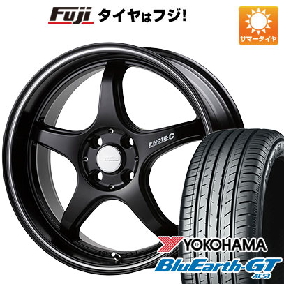 【新品国産4穴100車】 夏タイヤ ホイール4本セット 185/55R15 ヨコハマ ブルーアース GT AE51 ゴジゲン PROレーサー FN01R-C STV 15インチ(送料無料) サマータイヤ