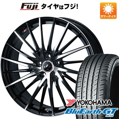 【新品国産5穴114.3車】 夏タイヤ ホイール4本セット 215/65R16 ヨコハマ ブルーアース GT AE51 ウェッズ レオニス FR 16インチ(送料無料)