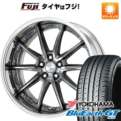 【新品国産車用5穴114.3】 夏タイヤ ホイール4本セット 245/45R19 ヨコハマ ブルーアース GT AE51 WORK ワーク ランベック LS10 19インチ(送料無料)