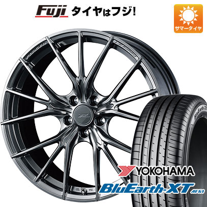 【新品国産5穴114.3車】 夏タイヤ ホイール4本セット 225/50R18 ヨコハマ ブルーアース XT AE61 WEDS ウェッズ F-ZERO FZ-1 18インチ(送料無料) サマータイヤ