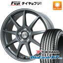 【新品国産5穴114.3車】 夏タイヤ ホイール4本セット 235/55R18 ヨコハマ ブルーアース XT AE61 レアマイスター LMスポーツLM-QR ガンメタ/ラインポリッシュ 18インチ(送料無料)