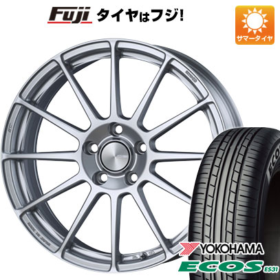 【取付対象】 【送料無料 ノア ヴォクシー】 215/45R18 18インチ ENKEI エンケイ PF03 7.5J 7.50-18 YOKOHAMA ヨコハマ エコス ES31 サマータイヤ ホイール4本セット