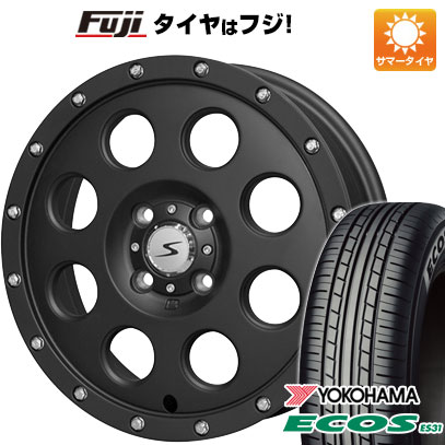 2025年製 日本製 【新品 軽自動車】エブリイワゴン 夏タイヤ ホイール4本セット 165/50R15 ヨコハマ エコス ES31 ソリッドレーシング Iメタル X 15インチ(送料無料)