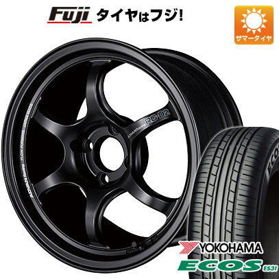 【新品 軽自動車】エブリイワゴン 夏タイヤ ホイール4本セット 165/50R15 ヨコハマ エコス ES31 ヨコハマ アドバンレーシング RG-DII 15インチ(送料無料) サマータイヤ