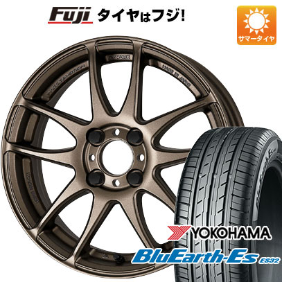 【新品国産4穴100車】 夏タイヤ ホイール4本セット 205/40R17 ヨコハマ ブルーアース ES32 ワーク エモーション CR kiwami 17インチ(送料無料)