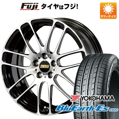【新品国産5穴114.3車】 夏タイヤ ホイール4本セット 215/60R16 ヨコハマ ブルーアース ES32 BBS JAPAN RE-L2 ブラックダイヤカット 16インチ(送料無料) サマータイヤ