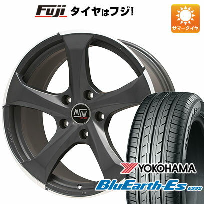 【新品】輸入車用 アウディ フォルクスワーゲン 夏タイヤ ホイール4本セット 215/55R17 ヨコハマ ブルーアース ES32 MSW by OZ Racing MSW 47(マットダークチタニウムポリッシュ) 17インチ(送料無料)