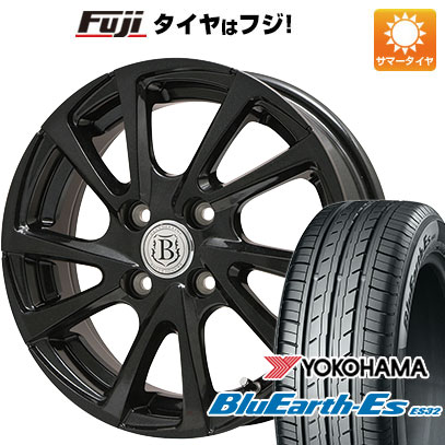 5/25はポイント最大42倍!!【エントリーでP5倍!(5/23 20:00-5/27 01:59)】 【新品 軽自動車】 夏タイヤ ホイール4本セット 145/80R13 ヨコハマ ブルーアース ES32 ブランドル E04B 13インチ(送料無料)