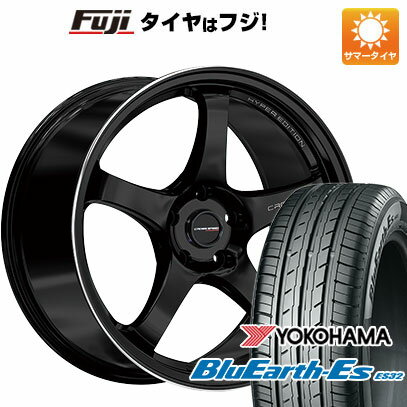 【新品国産車用5穴100】 夏タイヤ ホイール4本セット 215/40R18 ヨコハマ ブルーアース ES32 ホットスタッフ クロススピード ハイパーエディションCR5 18インチ(送料無料)