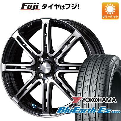 【新品国産車用4穴100】 夏タイヤ ホイール4本セット 195/55R16 ヨコハマ ブルーアース ES32 コーセイ セネカ RP08 16インチ(送料無料)