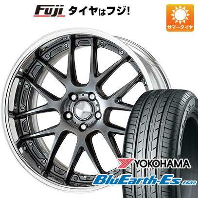 【新品国産車用5穴100】 夏タイヤ ホイール4本セット 215/40R18 ヨコハマ ブルーアース ES32 WORK ワーク ランベック LM7 18インチ(送料無料)