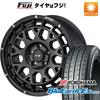 5/25はポイント最大42倍!!【エントリーでP5倍!(5/23 20:00-5/27 01:59)】 【新品 軽自動車】エブリイワゴン 夏タイヤ ホイール4本セット 165/50R15 ヨコハマ ブルーアース ES32 SSR ディバイド G：M 15インチ(送料無料)